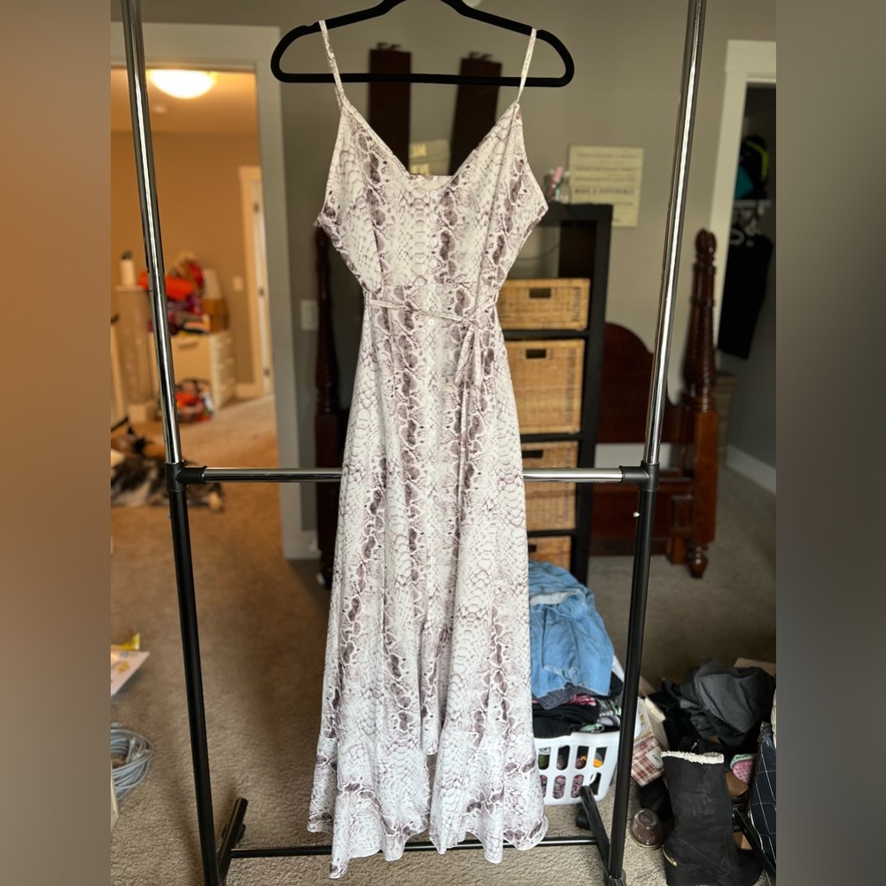 🌟Snakeskin maxi dress size s/m 🌟